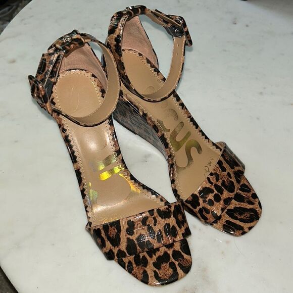 Circus by Sam Edelman leopard wedge heels size 7 - Picture 1 of 6